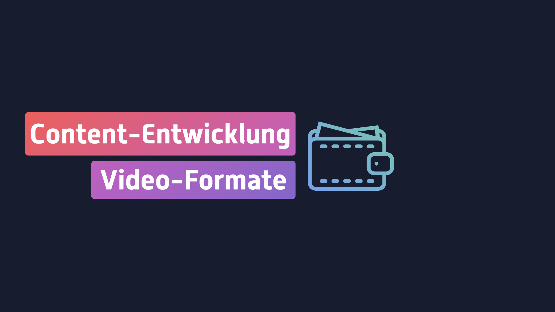 28 Social Media Seminar - Video Formate entwickeln