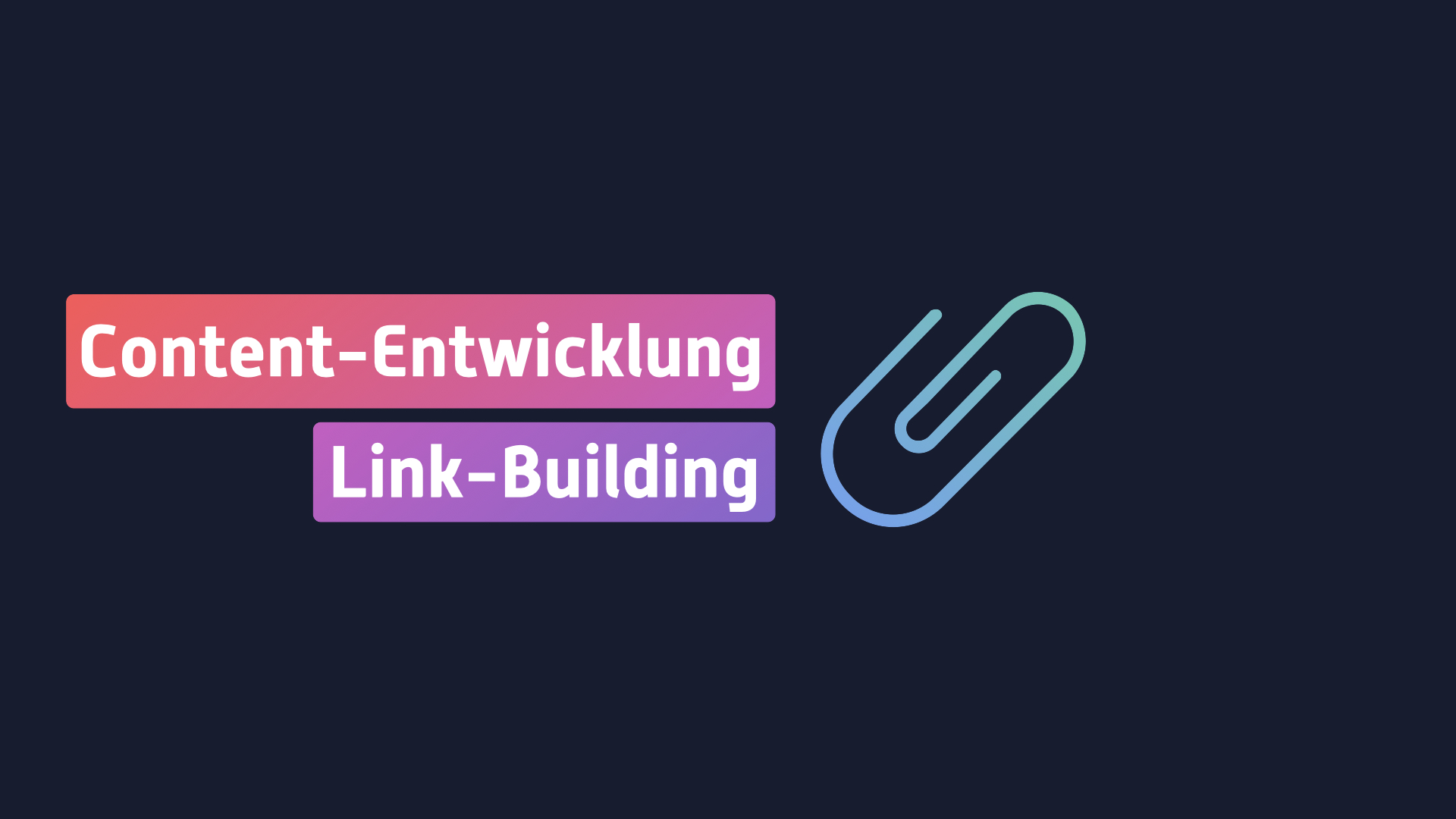 30 Social Media Seminar  - Link Building Formate entwickeln